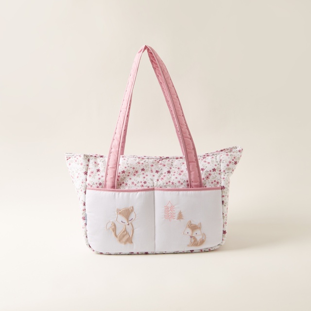 Babyshop Juniors Printed Diaper Bag With Zip Closure