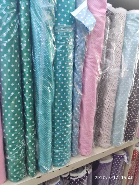 KATUN POLKADOT JEPANG HALUS