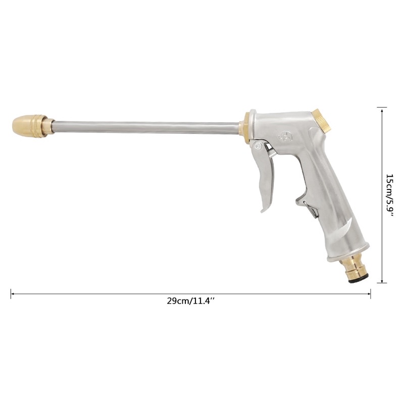 BEAR FORCE Semprotan Air Steam Cuci High Pressure Jet Mobil Water Gun - WRTY345 - Silver