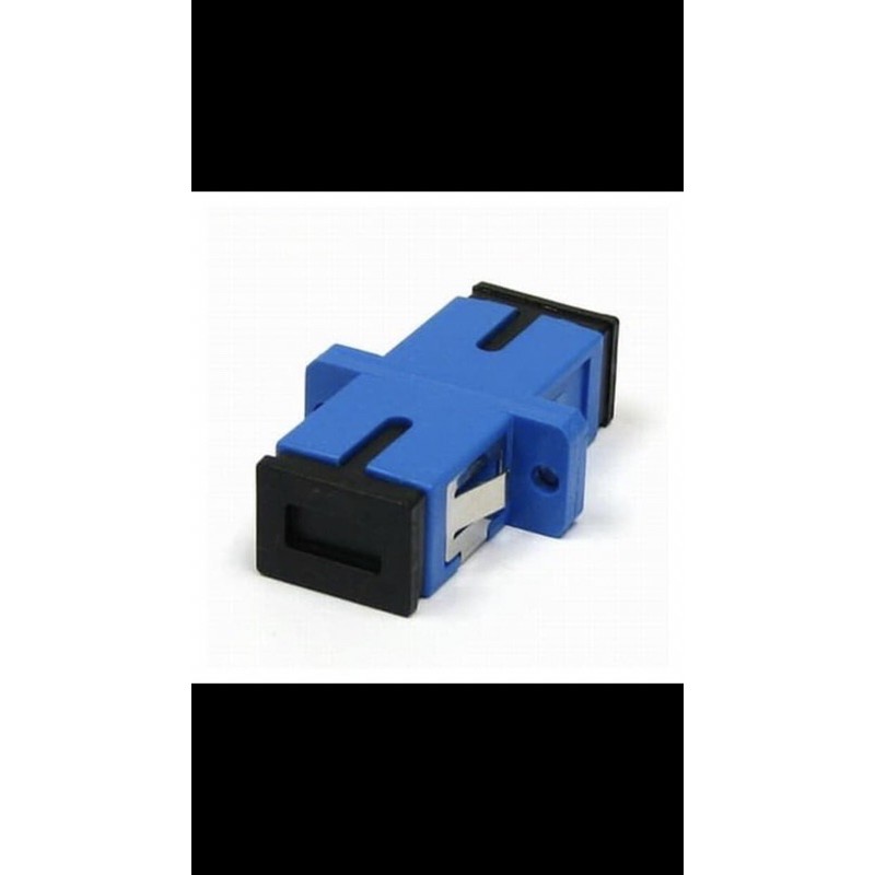 Adaptor SC BIRU / SC Adapter Fiber Optic Connector Singlemode SC UPC Biru