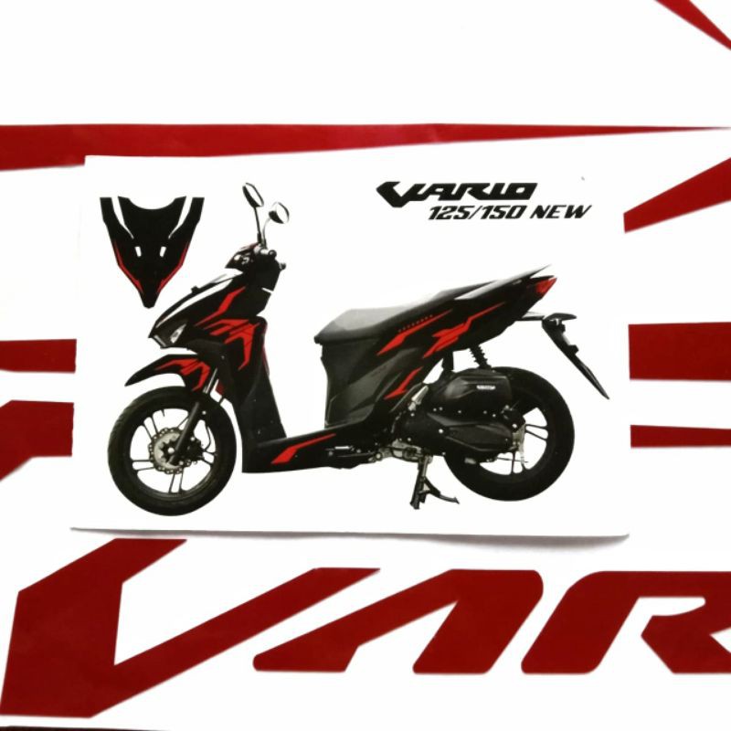 stiker striping honda vario 125 150 new striping vario 150 stiker cutting honda vario