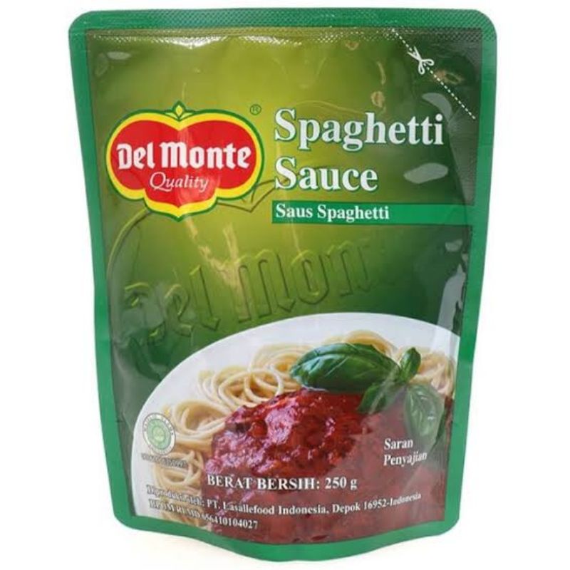 

DEL MONTE Saos Spaghetti Pouch 250gr /Saos Spagetty 250gr