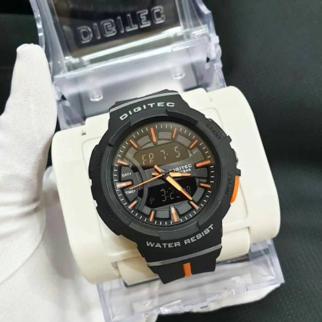 JAM TANGAN WANITA DIGITEC DG 3116 HITAM STRAP RUBBER