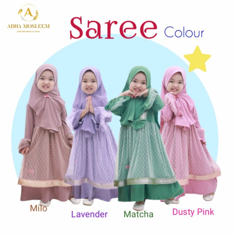 Gamis saree by adha mosleem / gamis anak jersey murah/ gamis bayi