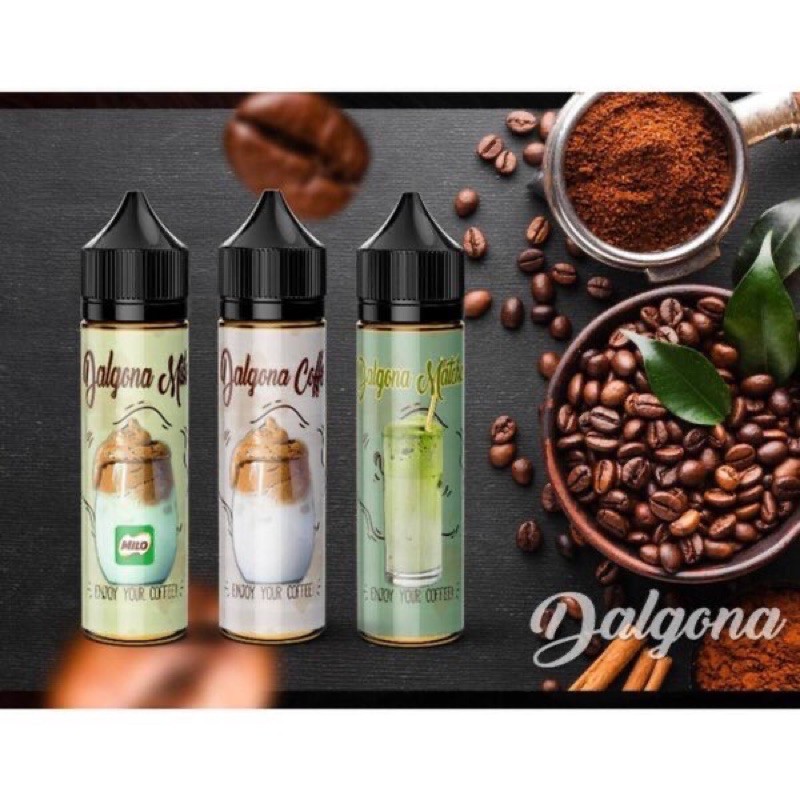 Liquid rasa kopi DALGONA isi botol plastik 60