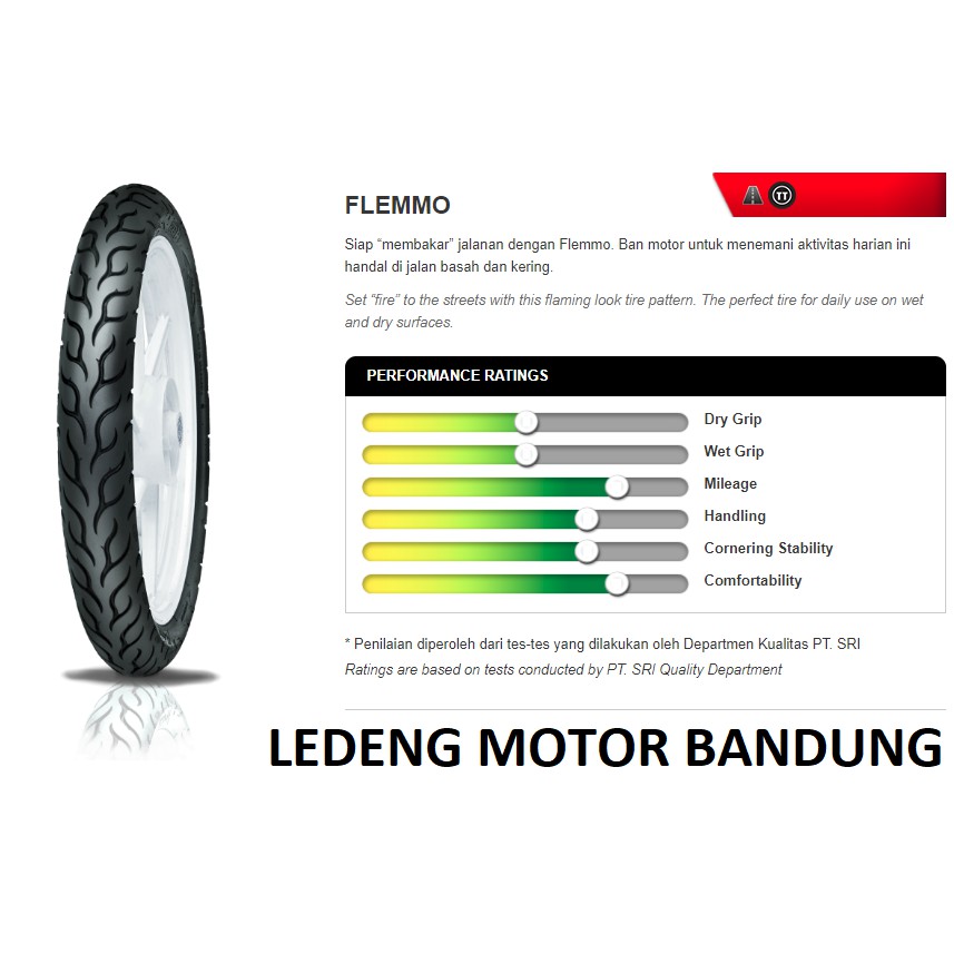 FDR 70/90-14 Flemmo Tubetype Ban Luar Depan Motor Matic