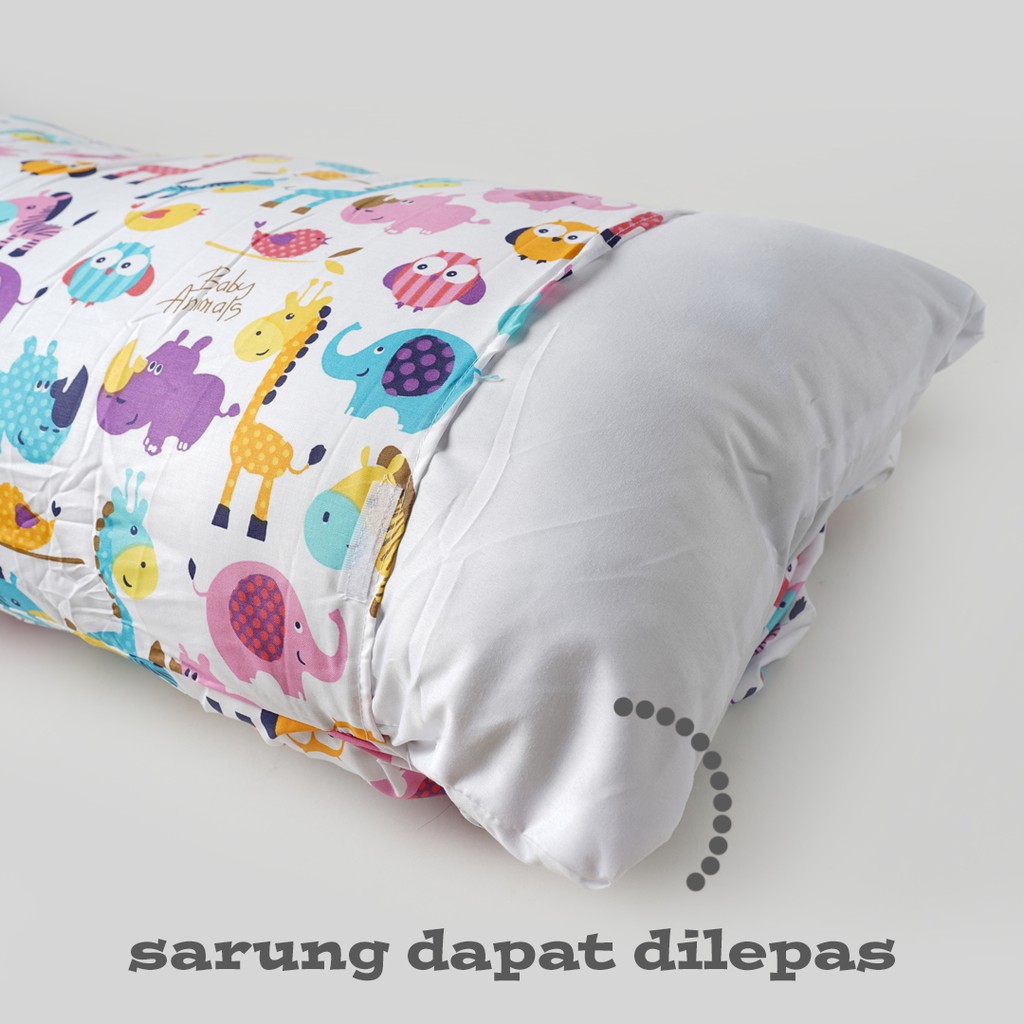 BANTAL CINTA JUMBO ukuran 100x50 empuk dan tebal full silicon berat 1000gram (SARUNG BANTAL BISA DILEPAS)