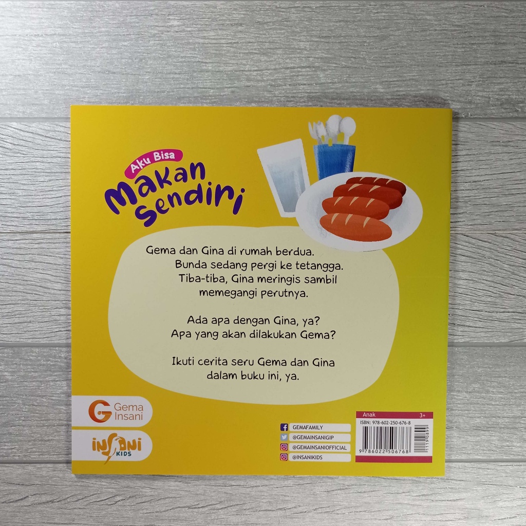 Buku Seri Kemandirian - Aku Bisa Makan Sendiri - Gema Insani 100% Original