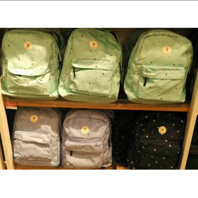 Tas ransel kanvas miniso