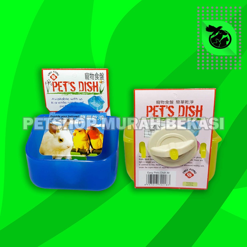 Tempat Makan Otomatis Kucing Tempat Makan Jepit Pet Dish M Kelinci