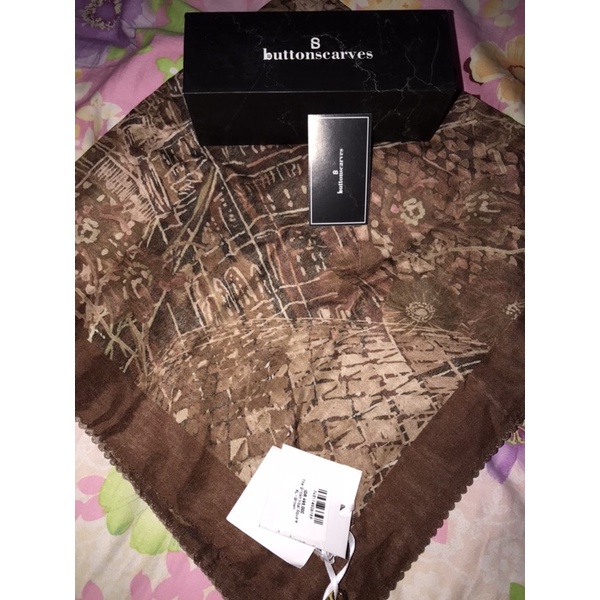 new buttonscarves the british voal xl brown