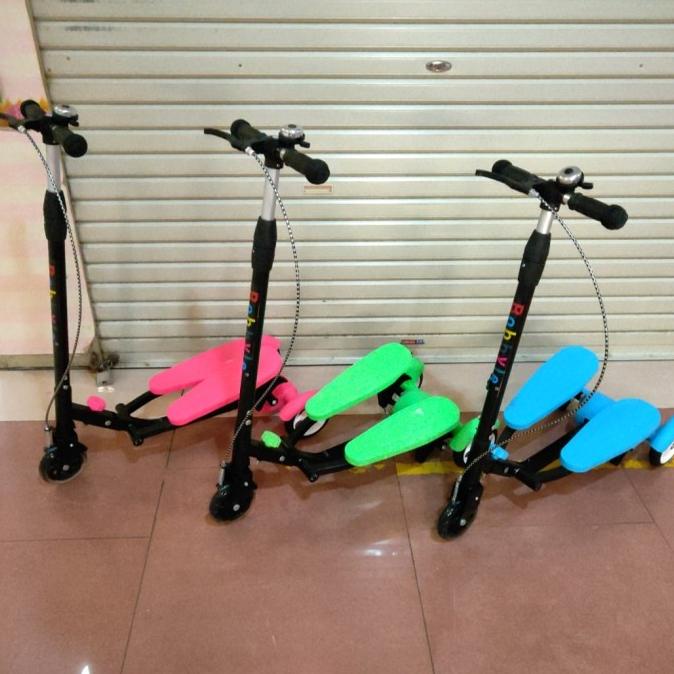 Skuter Dual Pedal Besi / Skuter Genjot / Scooter Otoped Anak