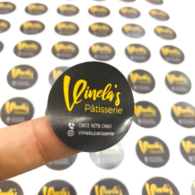 

Stiker label brand