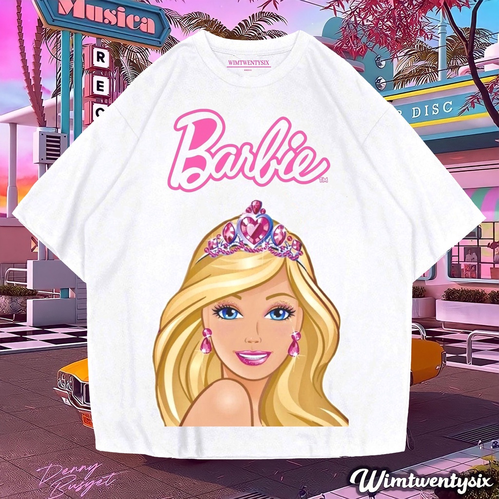KAOS OVERSIZE | KAOS BARBIE PRINCES QUEEN | T-SHIRT OVERSIZE | KAOS OVERSIZE VINTAGE
