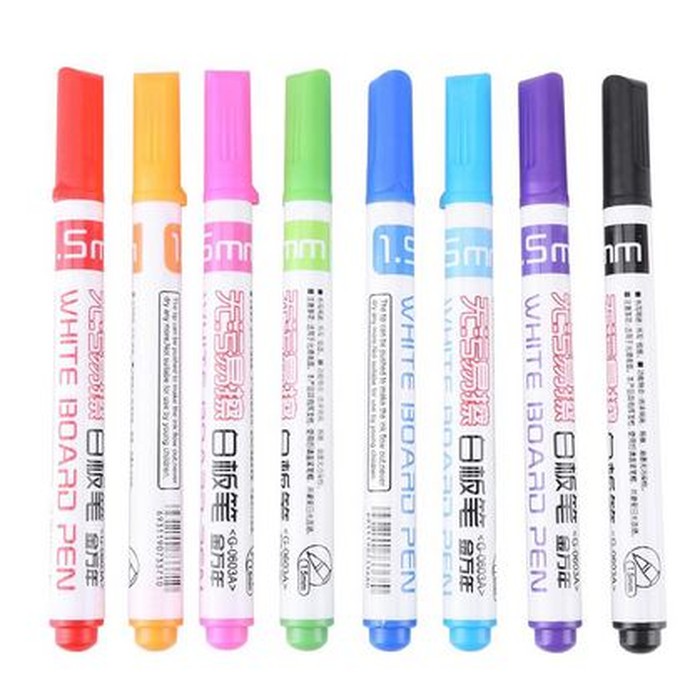 Whiteboard Pen - Spidol Whiteboard Bebas Racun (8 warna)