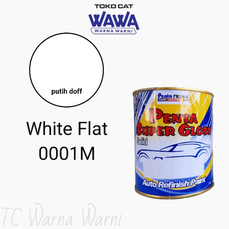 Penta Super Gloss White Flat / putih doff 0001M 200gr
