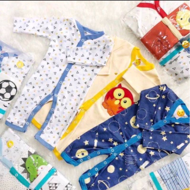 3 Pcs Jumper Sleepsuit Bayi Carterlove Panjang Buka Kaki 3 6 9 12 Bulan Random Boy &amp; Girl / Kado Lahiran