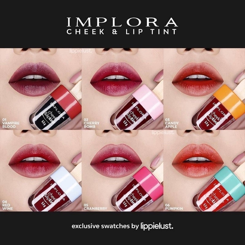 IMPLORA CHEEK &amp; LIPTINT - LIPTINT IMPLORA BPOM 6 series