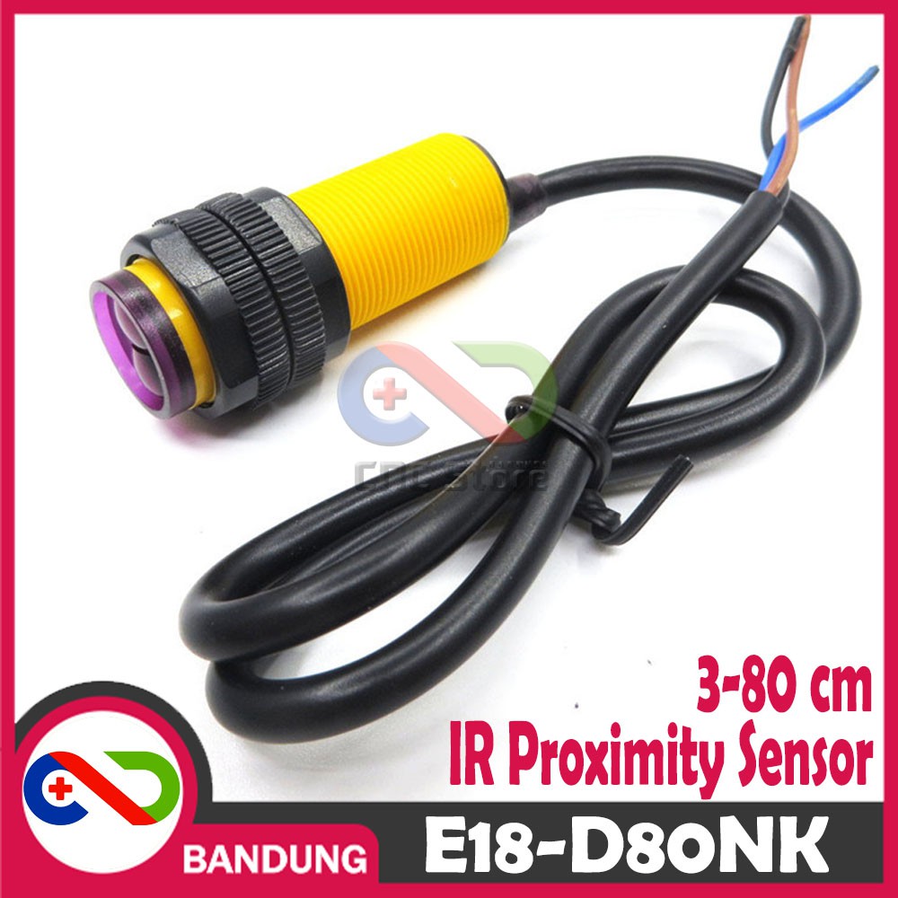 E18-D80NK SENSOR JARAK ADJUSTABLE INFRARED SENSOR SWITCH 3-80CM PROXIMITY DETECTION RANGE DISTANCE