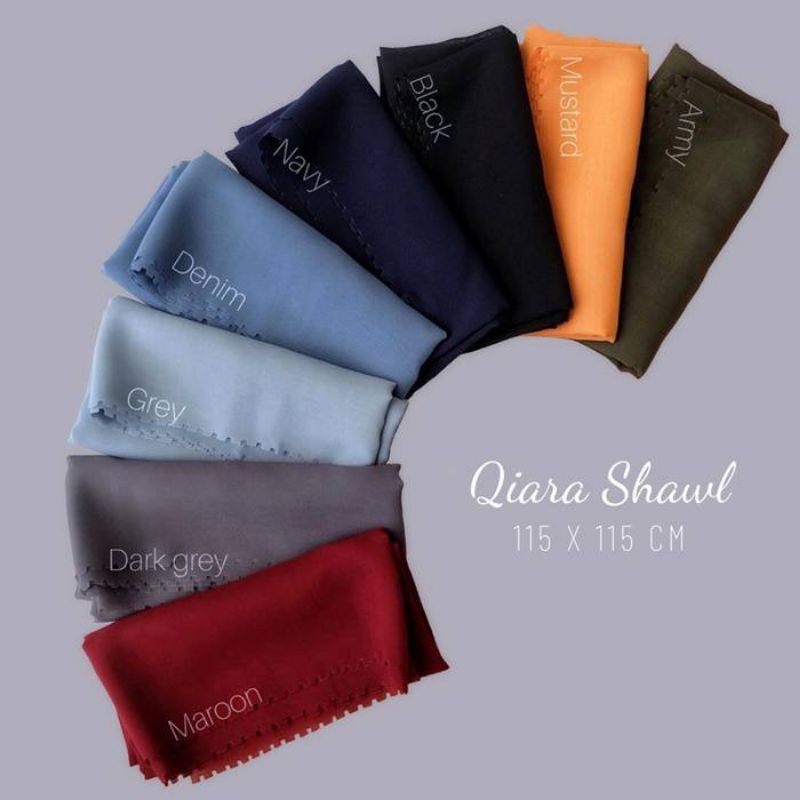 Nadeera - Qiara Shawl 115 x 115 ( Hijab Segi Empat)