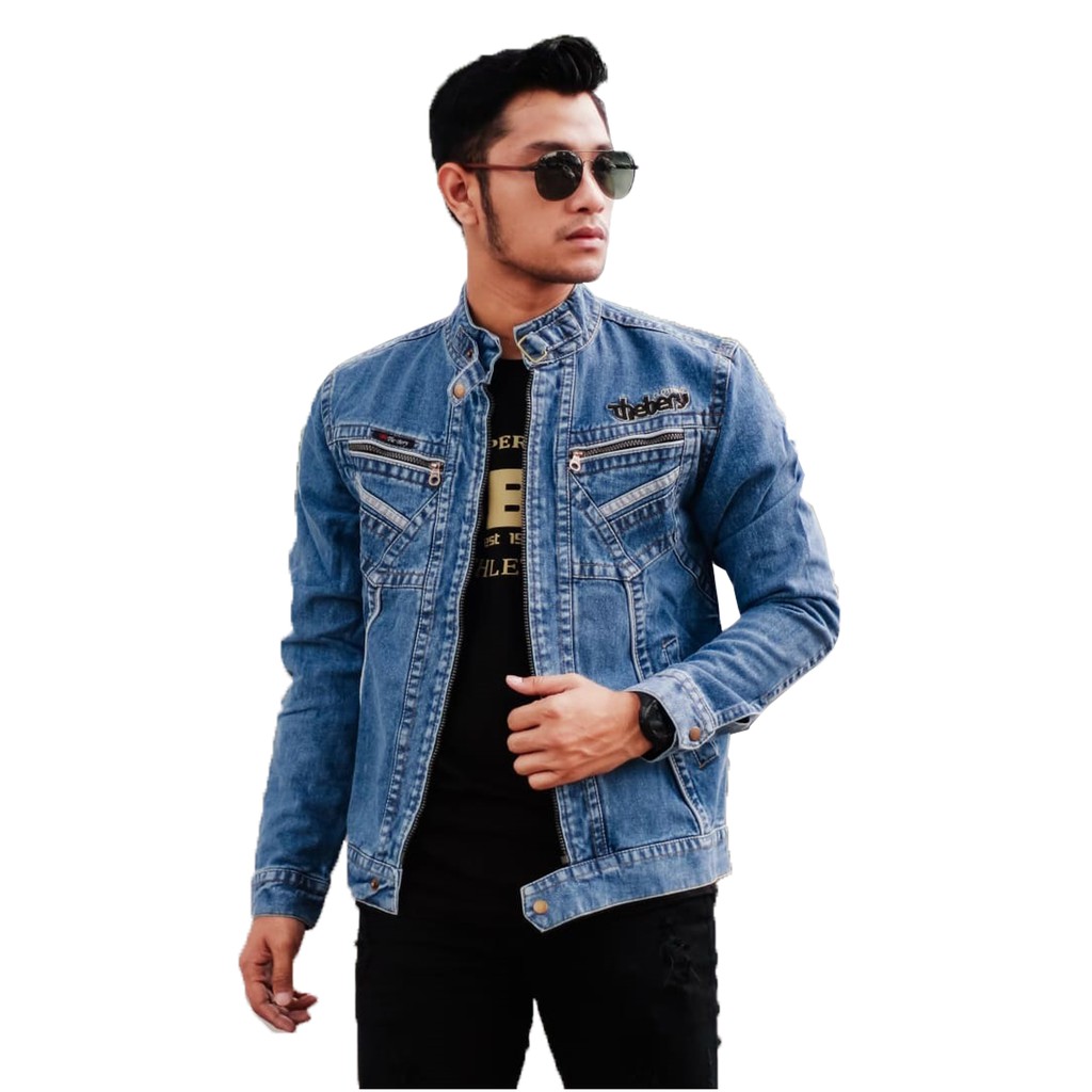 Jaket Jeans Pria Original All Size Berkualitas Y27J