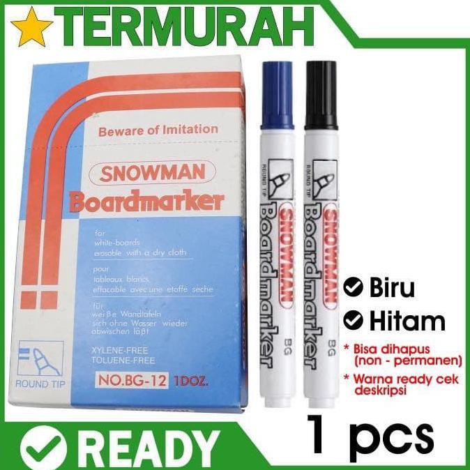

Spidol Whiteboard Snowman Bg-12 Marker Alfredo87 Kualitas Baik