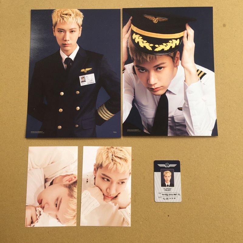 [ Booked ] pilot card + A4 Poster + postcard member Ten season greetings sg set 2022 new year md mer