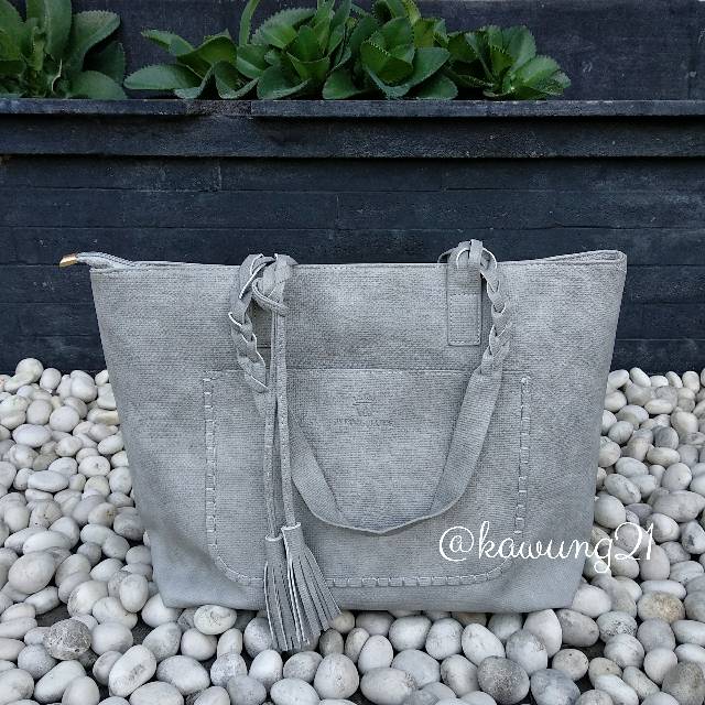 TW1808 Tas Bahu Wanita Polos Modis Warna Soft Pastel Shabbychic Shabby