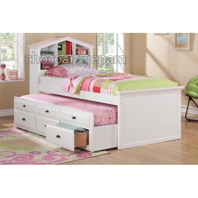 Dipan tingkat / dipan anak Furniture Kamar Set Tempat Tidur Dipan Anak Tingkat Susun Minimalis