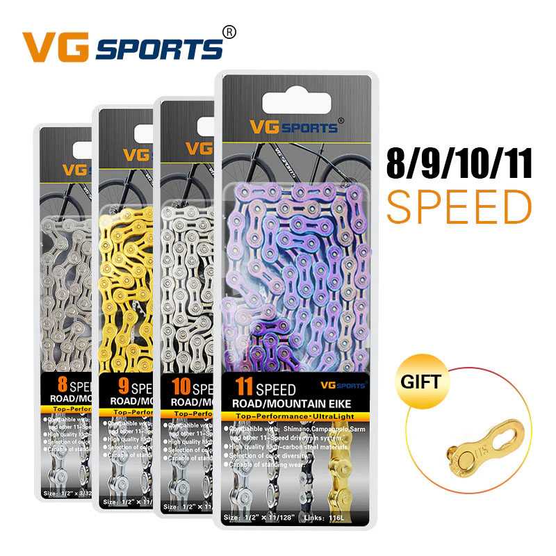 VG Sports Rantai Sepeda Bicycle Chain Half Hollow 8/9/10 Speed ( Al-Yusi )