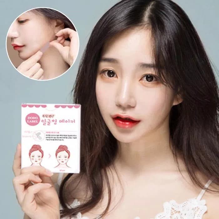 Dodo label face lift tape for V shape isi 40 Pcs - Stiker Selotip Penirus Wajah ala Korea ORIGINAL