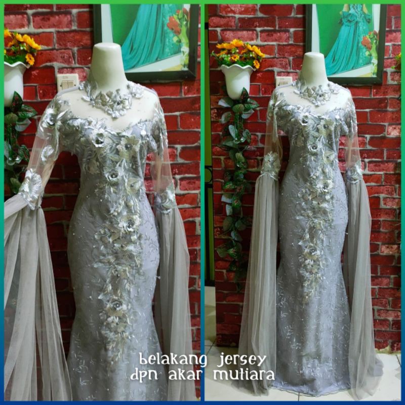 baju singer/baju penyanyi/dres singer/akar silver tangan juntaiii