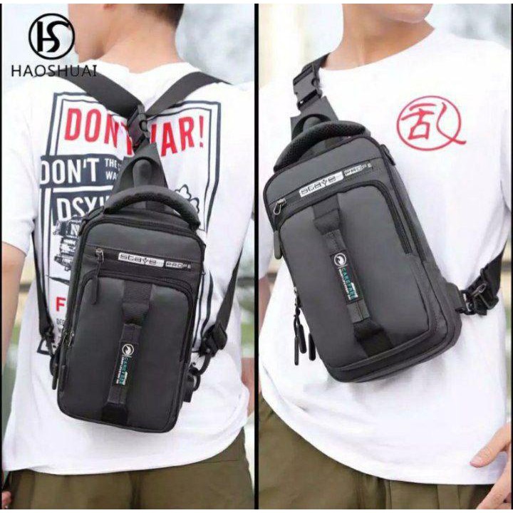 WAISTBAG ELEMENT- Tas Selempang Pria Bisa Ransel Slempang Waisbag 3 in 1