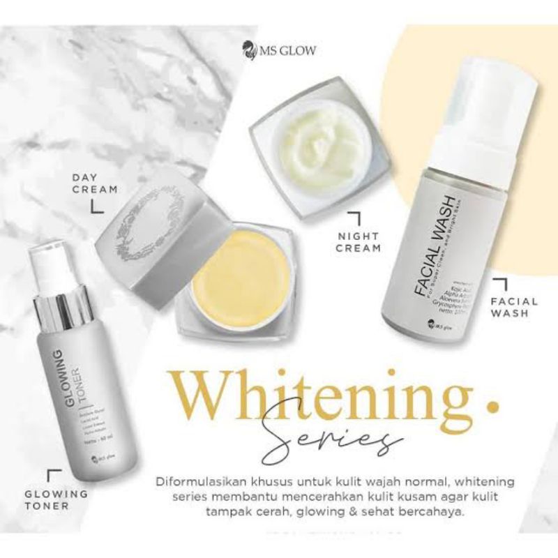 Jual Paket SkinCare Lengkap MS Glow Whitening Series | Shopee Indonesia