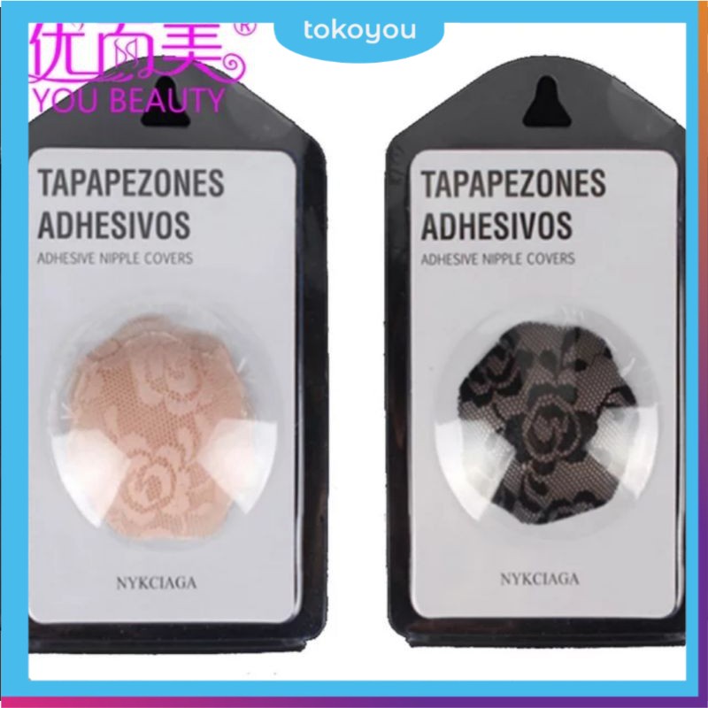 Waterproof Nipple Pad Silicone Penutup Puting Pengganti BH Bra Sepasang