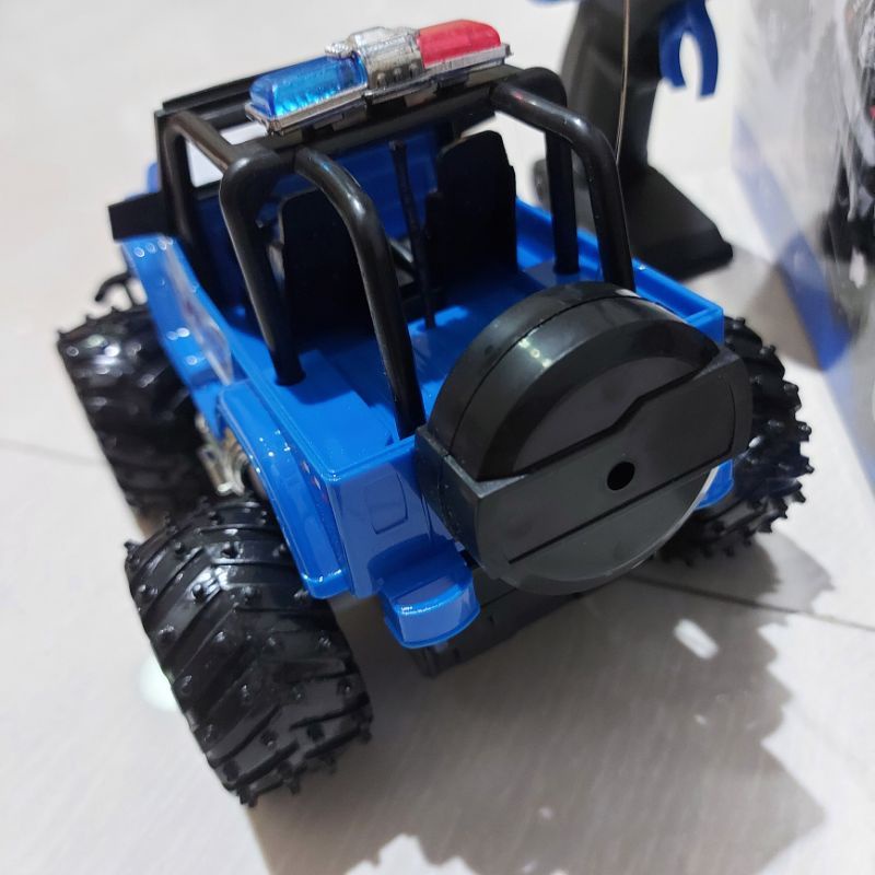 RC MOBIL JEEP OFFROAD POLISI /REMOTE CONTROL MAINAN ANAK