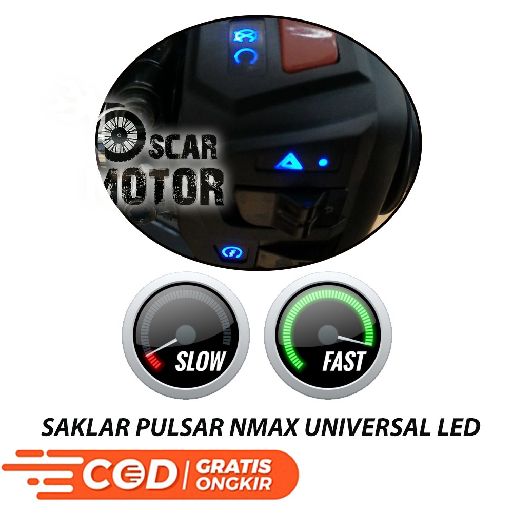 SAKLAR PULSAR YAMAHA NMAX OLD NEW LED UNIVERSAL STARTER ON OFF UNIVERS motor