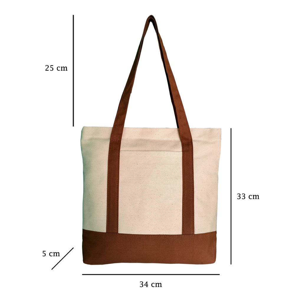 Tote Bag Kanvas Wanita 34x33x5cm Totebag By Nais