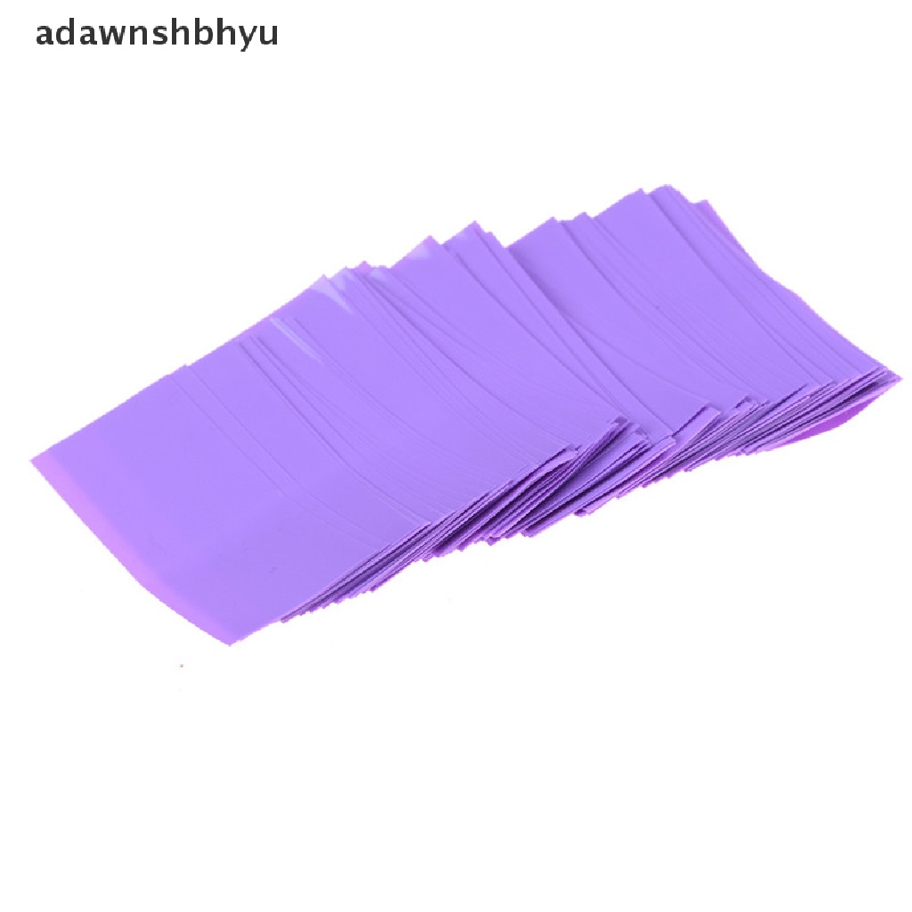 [adawnshbhyu] 100pcs 18650bungkus Baterai PVC Heat Shrink Tubing Pre-cut Precut