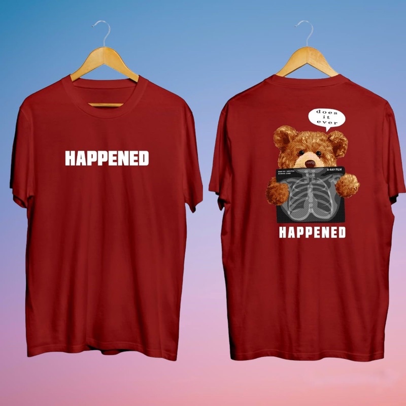 kaos pria/KAOS DISTRO CT SCAN HAPPENED BEAR