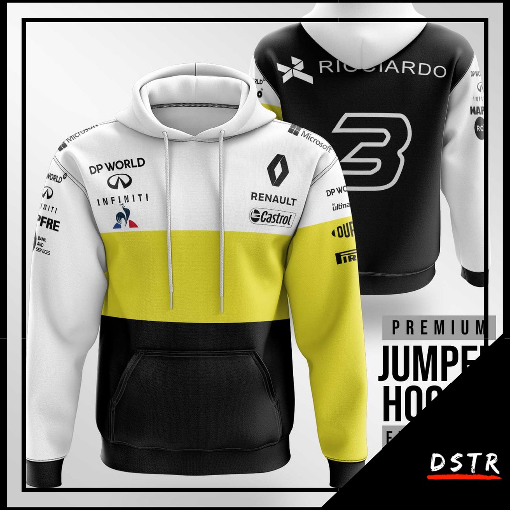 Jaket Hoodie F1 Formula One Team Renault Full Print KR0142