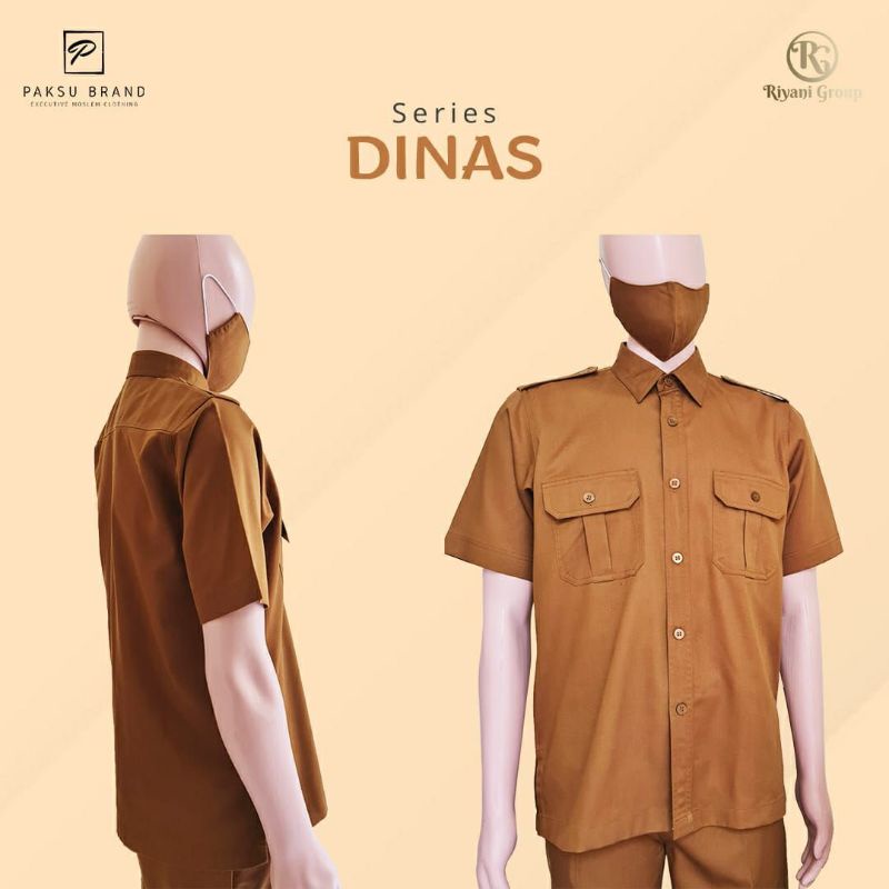 Mix Size Set Seragam Dinas Khaki PNS PDH Guru