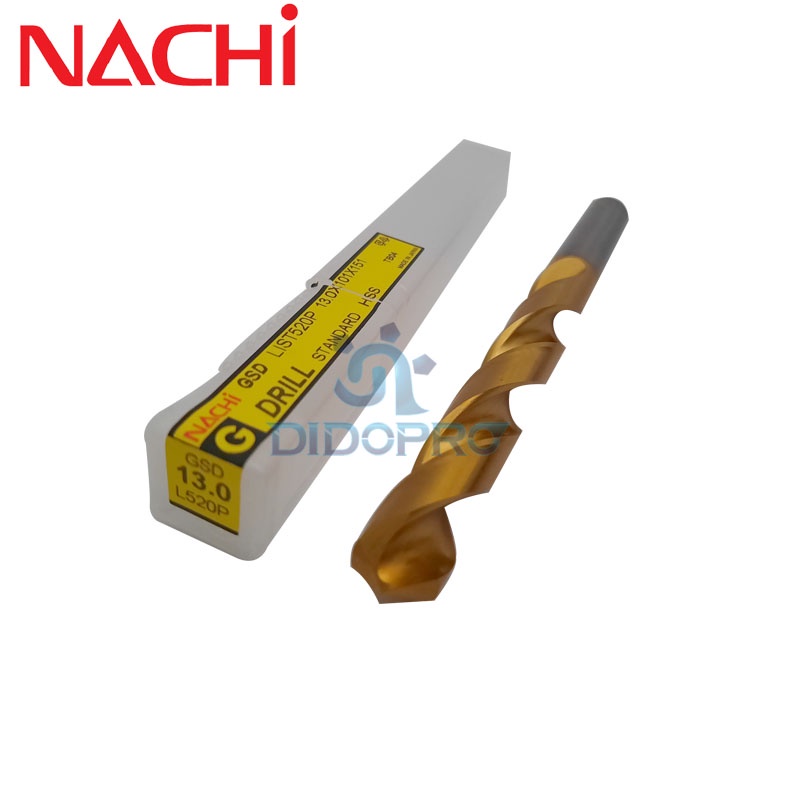 MATA BOR BESI NACHI HSS TIN COAT 10MM,  10,5MM, 12MM, 12,5MM, 13MM