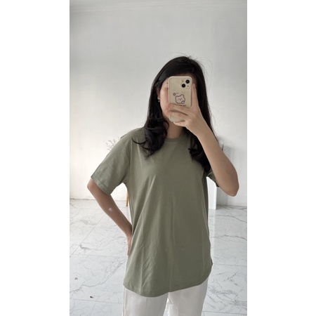 Kaos Polos Premium Sage Green Oversize // Matcha // Kaos Oversize Pria Polos // Kaos Oversize Wanita