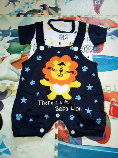 Baju jumper bayi baju kodok 2pc karakter baby lion