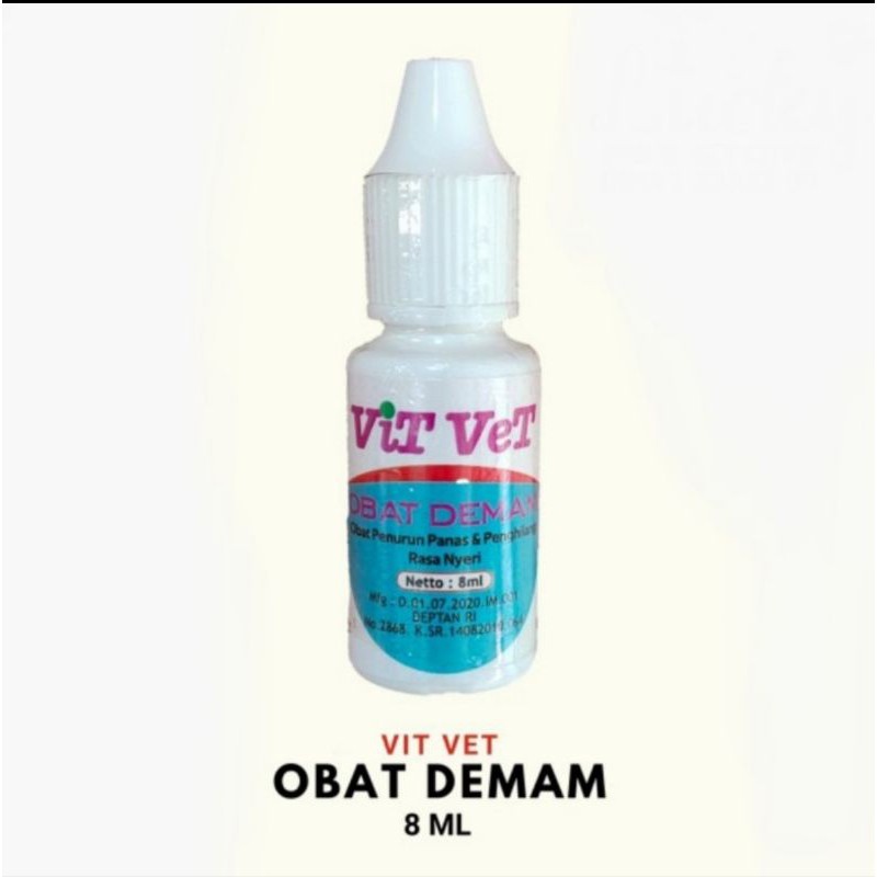 vit vet obat demam hewan anjing kucing