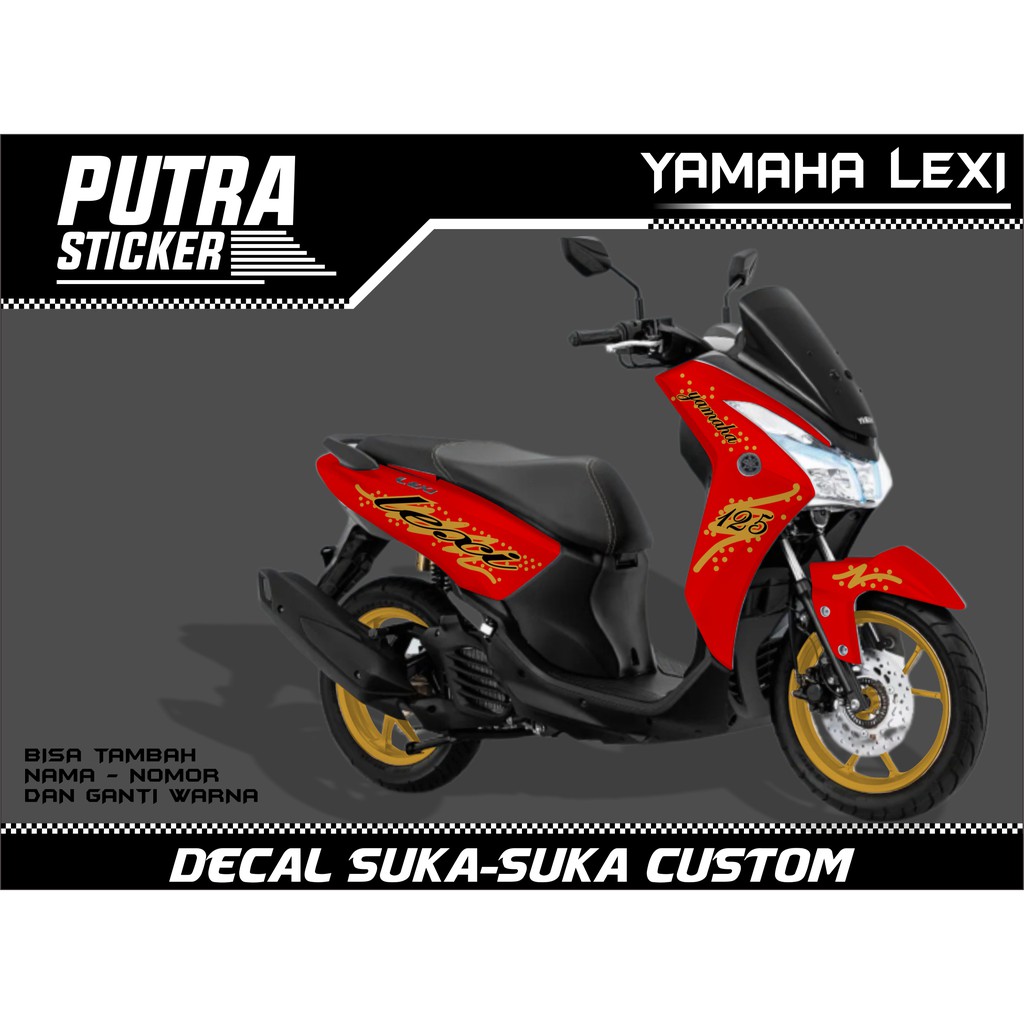 Sticker Decal Yamaha Lexi FULL BODY, sticker lexi