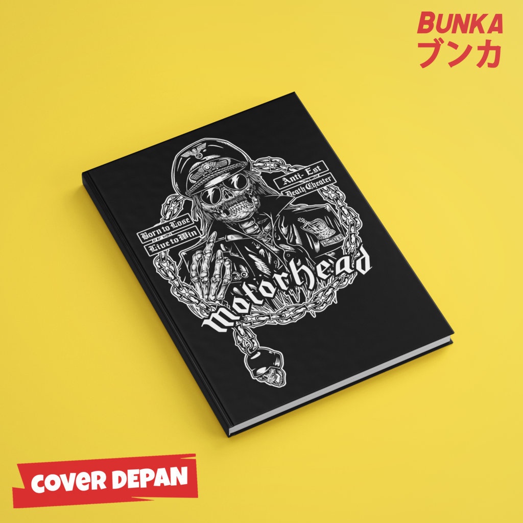 

Notebook Band Motorhead Hardcover A5 Buku Tulis Catatan Notes Agenda Planner Jurnal