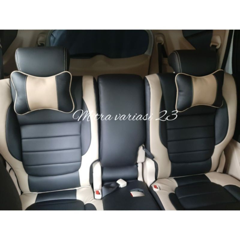 Bantal mobil kulit sintetis  / sandaran kepala kulit sintetis / bantal mobil micro fiber