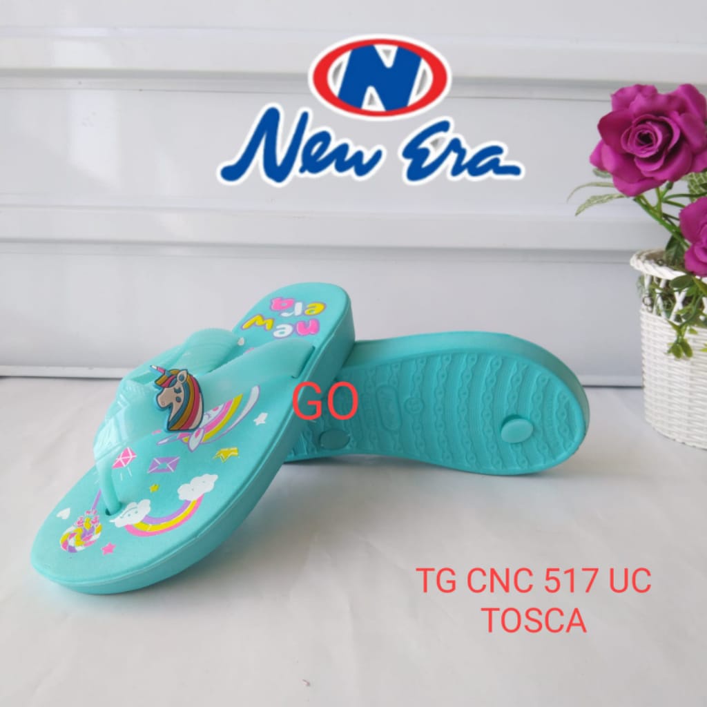 gos  NEW ERA TG 517 UC Sandal Jepit Anak UNICORN SANDAL ANAK PEREMPUAN NEW ERA SIZE 31-35